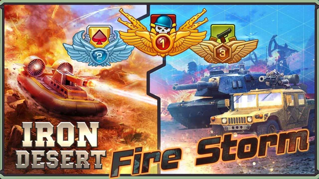 بازی اکشن صحرای آهن – طوفان آتش اندروید Iron Desert - Fire Storm