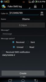 دانلود برنامه ی تماس و پیام جعلی برای اندروید Fake Call & SMS & Call Logs