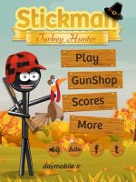 دانلود بازی شکار بوقلمون برای اندروید Stickman Turkey Hunter Pro