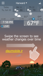 دانلود نرم افزار پیش بینی آب و هوا در اندروید و کامپیوتر YoWindow Weather