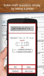 دانلود نرم افزار کاربردی حل کننده مسئله های ریاضی برای اندروید AutoMath Photo Calculator