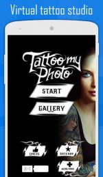 نرم افزار تتو روی عکس برای اندروید Tattoo my Photo 2.0