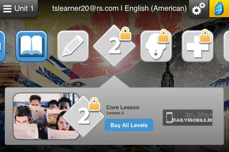 برنامه اندروید یادگیری و آموزش زبان توسط Rosetta Stone + به همراه زبان پارسی