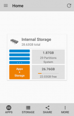 دانلود برنامه نمایش اطلاعات و مدیریت حافظه اندروید Storage Space Premium