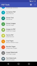 برنامه مدیریت فایل های پی دی اف در اندروید PDF Tools