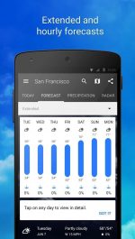 اپلیکیشن پیش بینی وضعیت آب و هوا برای اندروید 1Weather: Weer App