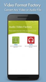 دانلود برنامه تغییر فرمت ویدیو ها و آهنگ ها برای اندروید Video Format Factory