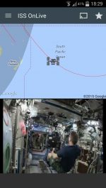 برنامه اندروید پخش زنده تصاویر ایستگاه فضایی بین المللی ISS onLive