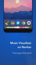 نرم افزار اندروید رقص نور هنگام پخش موسیقی Muviz – Status Bar & Navbar Music Visualizer