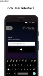 دانلود برنامه یادداشت برداری ساده اندروید notin - notes in notification