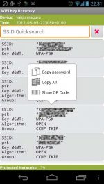 دانلود برنامه نمایش رمز عبور وایفای اندروید WiFi Key Recovery (needs root)‏