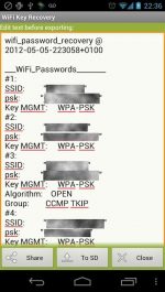 دانلود برنامه نمایش رمز عبور وایفای اندروید WiFi Key Recovery (needs root)‏