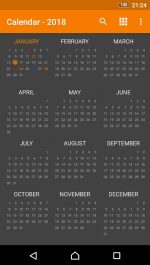 دانلود برنامه تقویم ساده و زیبا برای اندروید Simple Calendar