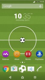 دانلود تم فوتبالی برای گوشی ها و تبلت های سونی XPERIA™ Football 2018 Theme