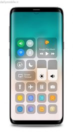 دانلود کنترل پنل ios 11 برای اندروید iOS 11 Control Center Premium
