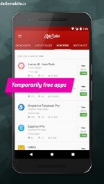 دانلود رایگان برنامه ها و بازی های پولی گوگل پلی AppSales: Paid Apps Gone Free Premium