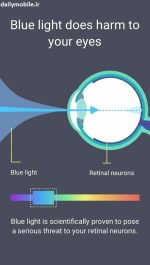برنامه اندروید فیلتر نور آبی - حالت شب، مراقب چشم Blue Light Filter – Night Mode