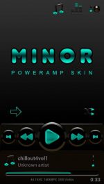 دانلود تم MINOR Poweramp skin برای موزیک پلیر Poweramp اندروید