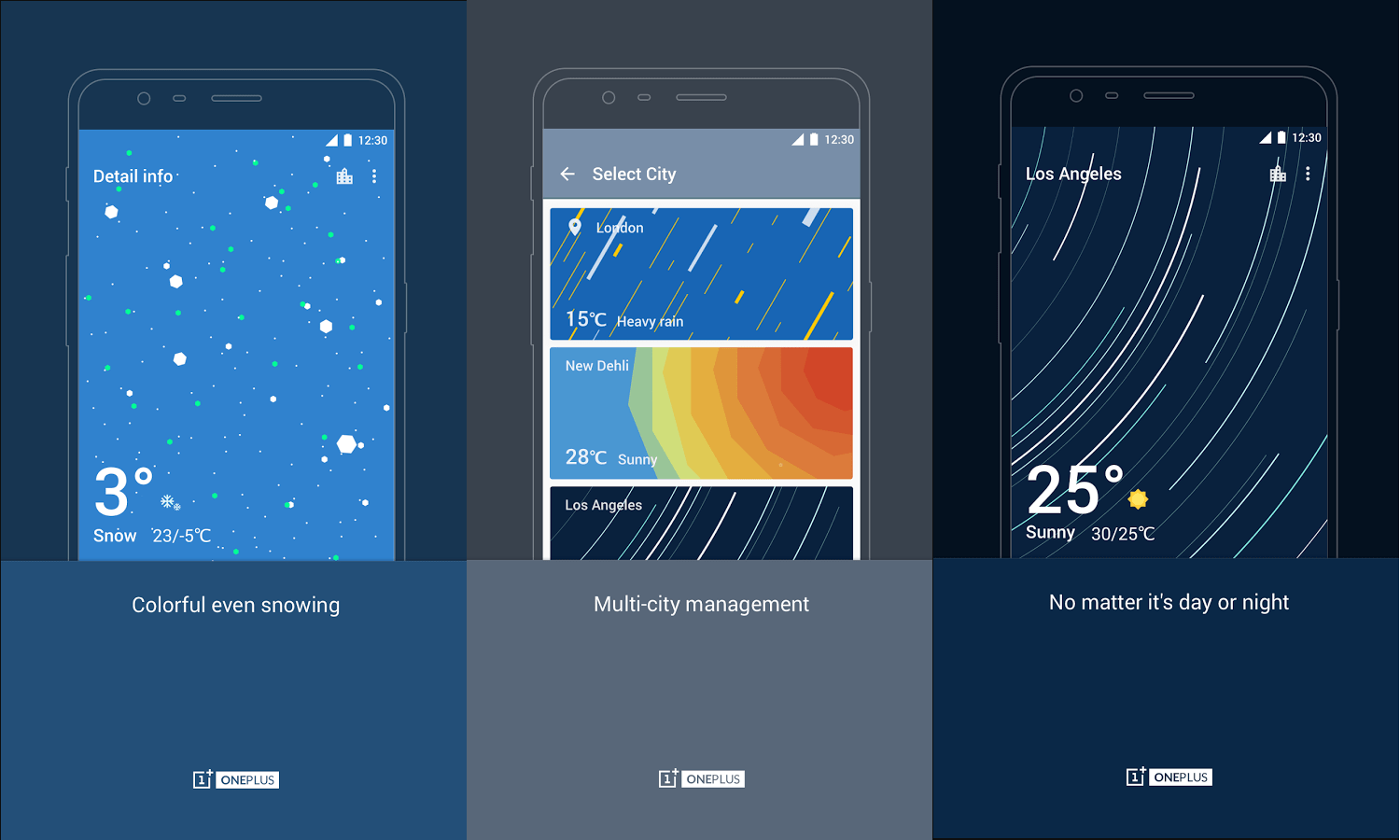 دانلود برنامه هواشناسی گوشی های وان پلاس OnePlus Weather برای اندروید