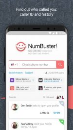 دانلود برنامه شناسایی شماره ناشناس برای اندروید NumBuster caller name who call