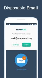 دانلود برنامه اندروید ساخت ایمیل موقت Temp Mail Android App