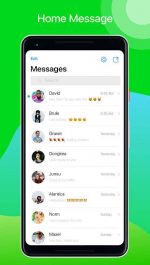 دانلود نرم افزار پیامک آیفون OS 12 برای اندروید AI Message - Message iOS12
