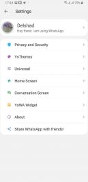 دانلود یو واتساپ پلاس طلایی با تم برای اندروید Yowhatsapp Plus Gold