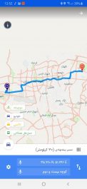 دانلود برنامه نقشه همراه تهران رایا به صورت آنلاین و آفلاین Raya برای اندروید