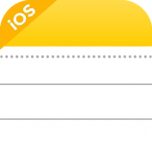 دانلود برنامه دفترچه یادداشت آیفون برای اندروید iOS Notes, iPhone style Notes Pro