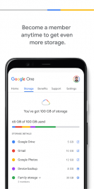 دانلود برنامه گوگل وان Google One مدیریت سرویس های ابری گوگل برای اندروید