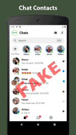 دانلود بهترین برنامه فیک چت اندروید Fake Chat Conversation - prank