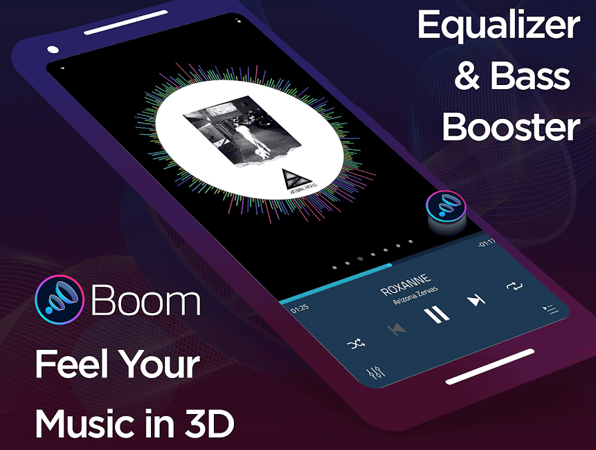 دانلود موزیک پلیر حرفه اندروید Boom: Music Player, Bass Booster and Equalize