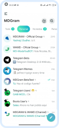 دانلود برنامه تلگرام غیر رسمی آیفون برای اندروید MDGram