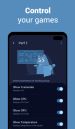 دانلود برنامه Samsung Perf Z نمایش وضعیت سیستم گوشی سامسونگ در زمان بازی