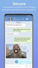 دانلود مسنجر خصوصی و بسیار امن Zangi Messenger اندروید