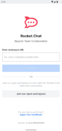 دانلود مسنجر امن و پیشرفته راکت چت اندروید Rocket.Chat