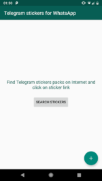 Unofficial telegram stickers f یک برنامه رایگان برای اندروید است که شما با نصب آن می توانید از تمام استیکرهای تلگرام در واتساپ اندروید استفاده کنید.