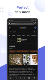 دانلود مرورگر با قابلیت نصب افزونه Lemur Browser - extensions برای اندروید